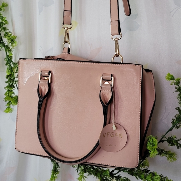 Isabelle Dusty Pink Vegan Leather Bag - Picture 5 of 5